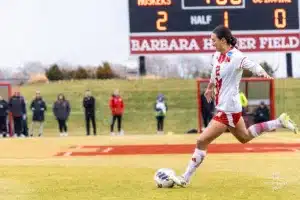 ...during a game between Nebraska soccer and UC Irvine, Sunday, November 19th, 2023 in Lincoln, Nebraska. Photo by Nolan Erspamer
