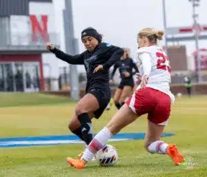 ...during a game between Nebraska soccer and UC Irvine, Sunday, November 19th, 2023 in Lincoln, Nebraska. Photo by Nolan Erspamer