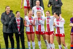 ...during a game between Nebraska soccer and UC Irvine, Sunday, November 19th, 2023 in Lincoln, Nebraska. Photo by Nolan Erspamer