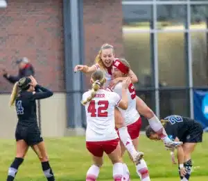 ...during a game between Nebraska soccer and UC Irvine, Sunday, November 19th, 2023 in Lincoln, Nebraska. Photo by Nolan Erspamer