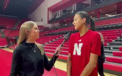 Nebraska Volleyball Battles Northwestern to Win in Four Sets | Harper Murry Postgame