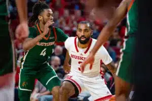 Nebraska Cornhusker guard Brice Williams (3) dribbles the ball against Florida A