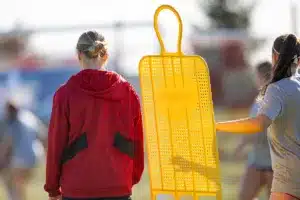 Nebraska Cornhuskers prepare for their match tomorrow in Lincoln against South Dakota State in the first round of NCAA soccer championships on Thursday, November 9, 2023, in Lincoln, Nebraska. Photo by John S. Peterson.