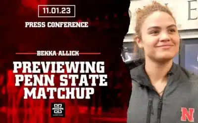 Nebraska Volleyball’s Bekka Allick Gives A Preview Ahead Of MAtchup With Penn State | Nov. 1, 2023