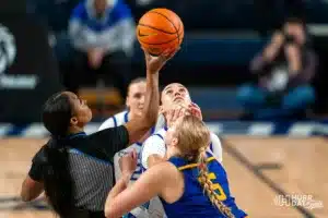 during a game between the Creighton Bluejays and the Nebraska Kearney Lopers in Omaha, NE on Monday October 30th, 2023. . Photo by Eric Francis