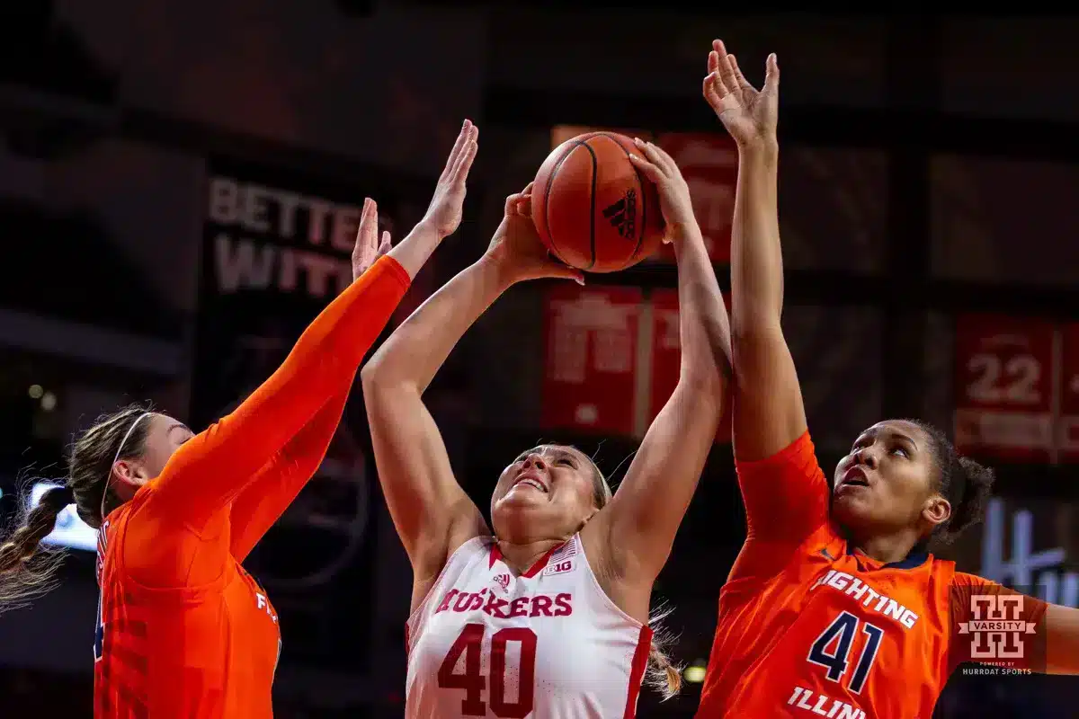 Nebraska Women’s Basketball Hangs on in Low-Scoring Win Over Illinois