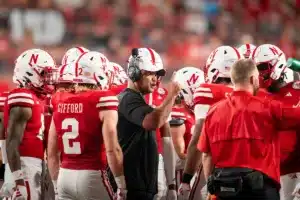 Nebraska Cornhuskers defensive coordinator Tony White during a game between Illinois State and Nebraska at Memorial Stadium in Lincoln, NE on Saturday September 16th, 2023. Photo by Eric Francis