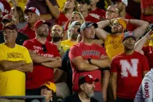… during a college football game in Minneapolis, Minnesota, Thursday, August 31, 2023. Photo by John Peterson.