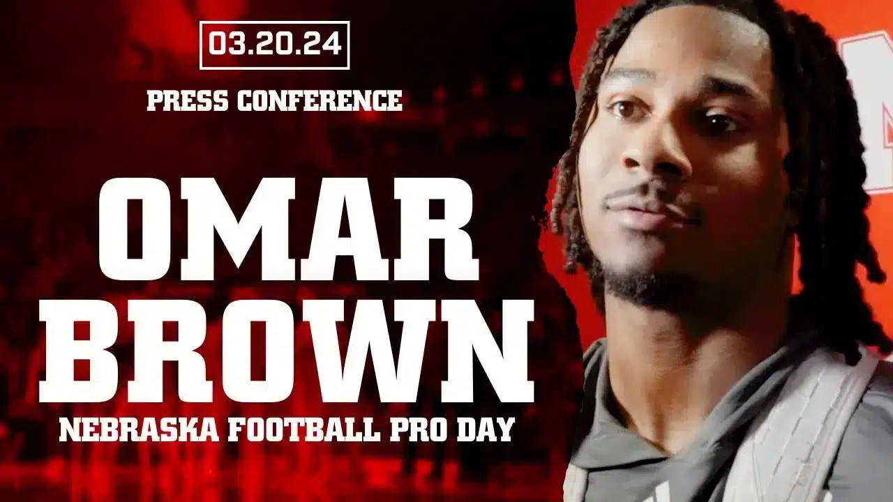 Omar Brown discusses Nebraska Football’s Pro Day | March 20, 2024