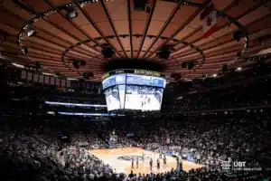 Creighton Bluejays during a game against the Providence Friars at the Madison Square Garden in New York, NY March 14th 2024. Photo by Eric Francis