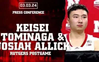 Keisei Tominaga and Josiah Allick Recap Senior Night Win Over Rutgers | Mar. 3, 2024
