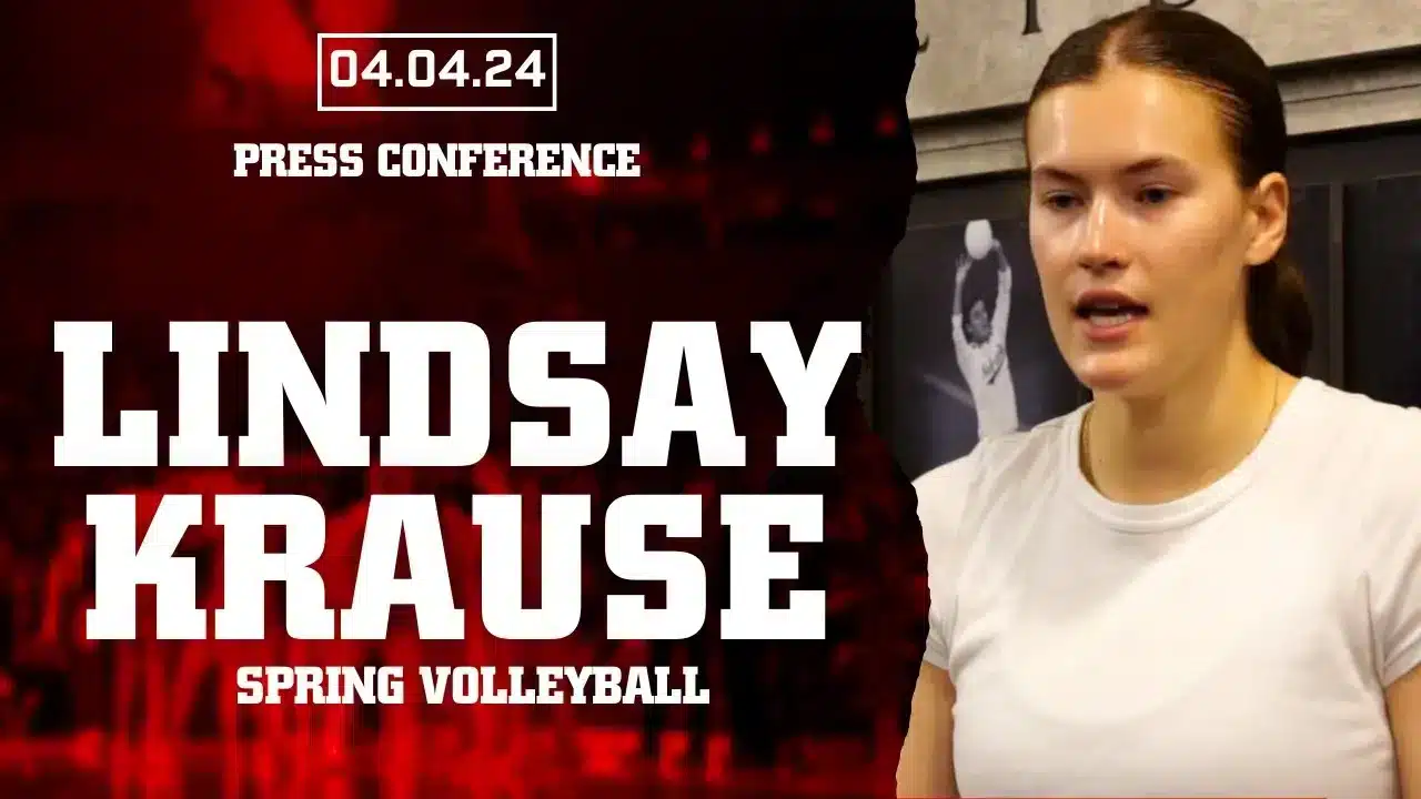 Nebraska Volleyball OH Lindsay Krause talks senior season with Huskers | April 5, 2024