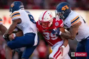Nebraska Cornhuskers defensive back Derek Branch (39) reaches for the ball carrier during a game against the UTEP Miners Saturday, August 31 in Memorial Stadium in Lincoln, Nebraska. Photo by Eric Francis