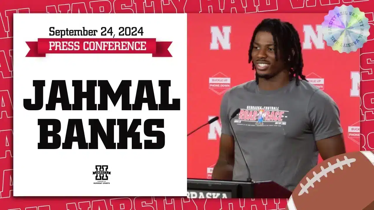 Nebraska football WR Jahmal Banks discusses Huskers Mindset After Tough Loss | Press Conference