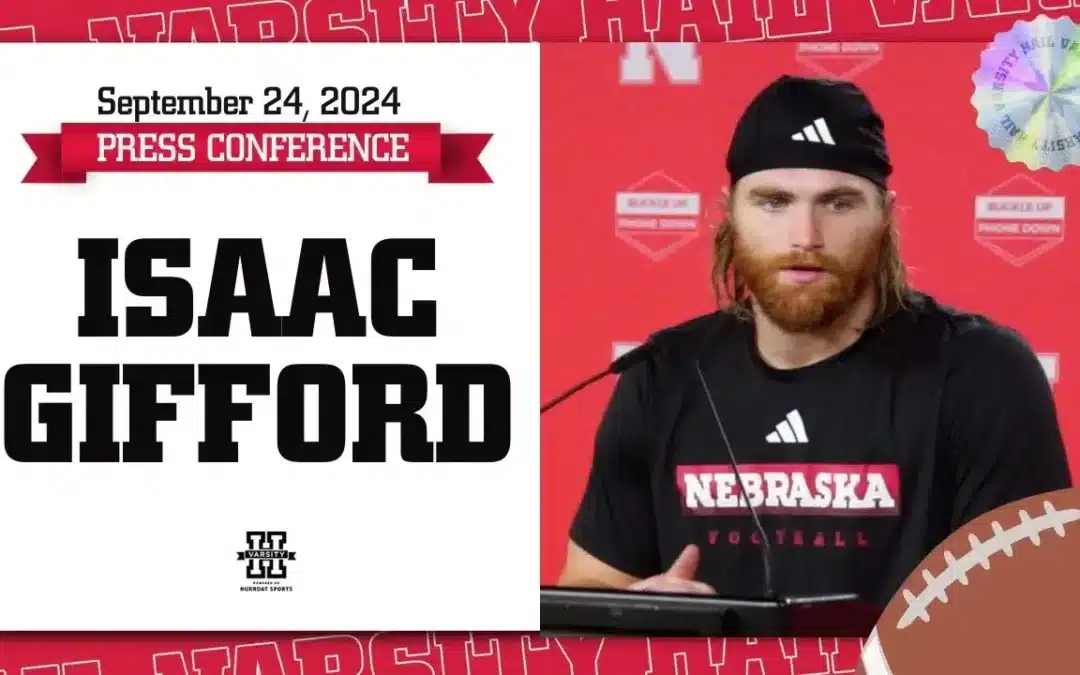 Nebraska Football DB Isaac Gifford Press Conference Ahead of Purdue