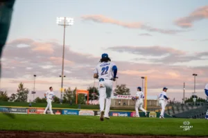 The Omaha Storm Chasers dropped game one of the MiLB NL Championship series 3-2 on September 24th, 2024 at Werner Park in Omaha, NE. Photo by Brandon Tiedemann