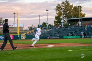 The Omaha Storm Chasers dropped game one of the MiLB NL Championship series 3-2 on September 24th, 2024 at Werner Park in Omaha, NE. Photo by Brandon Tiedemann