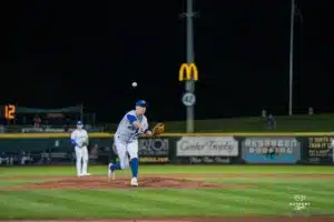 The Omaha Storm Chasers dropped game one of the MiLB NL Championship series 3-2 on September 24th, 2024 at Werner Park in Omaha, NE. Photo by Brandon Tiedemann