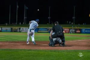 The Omaha Storm Chasers dropped game one of the MiLB NL Championship series 3-2 on September 24th, 2024 at Werner Park in Omaha, NE. Photo by Brandon Tiedemann