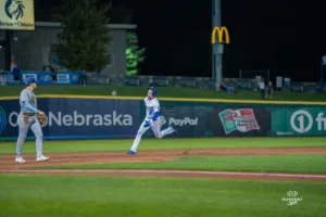 The Omaha Storm Chasers dropped game one of the MiLB NL Championship series 3-2 on September 24th, 2024 at Werner Park in Omaha, NE. Photo by Brandon Tiedemann