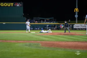 The Omaha Storm Chasers dropped game one of the MiLB NL Championship series 3-2 on September 24th, 2024 at Werner Park in Omaha, NE. Photo by Brandon Tiedemann