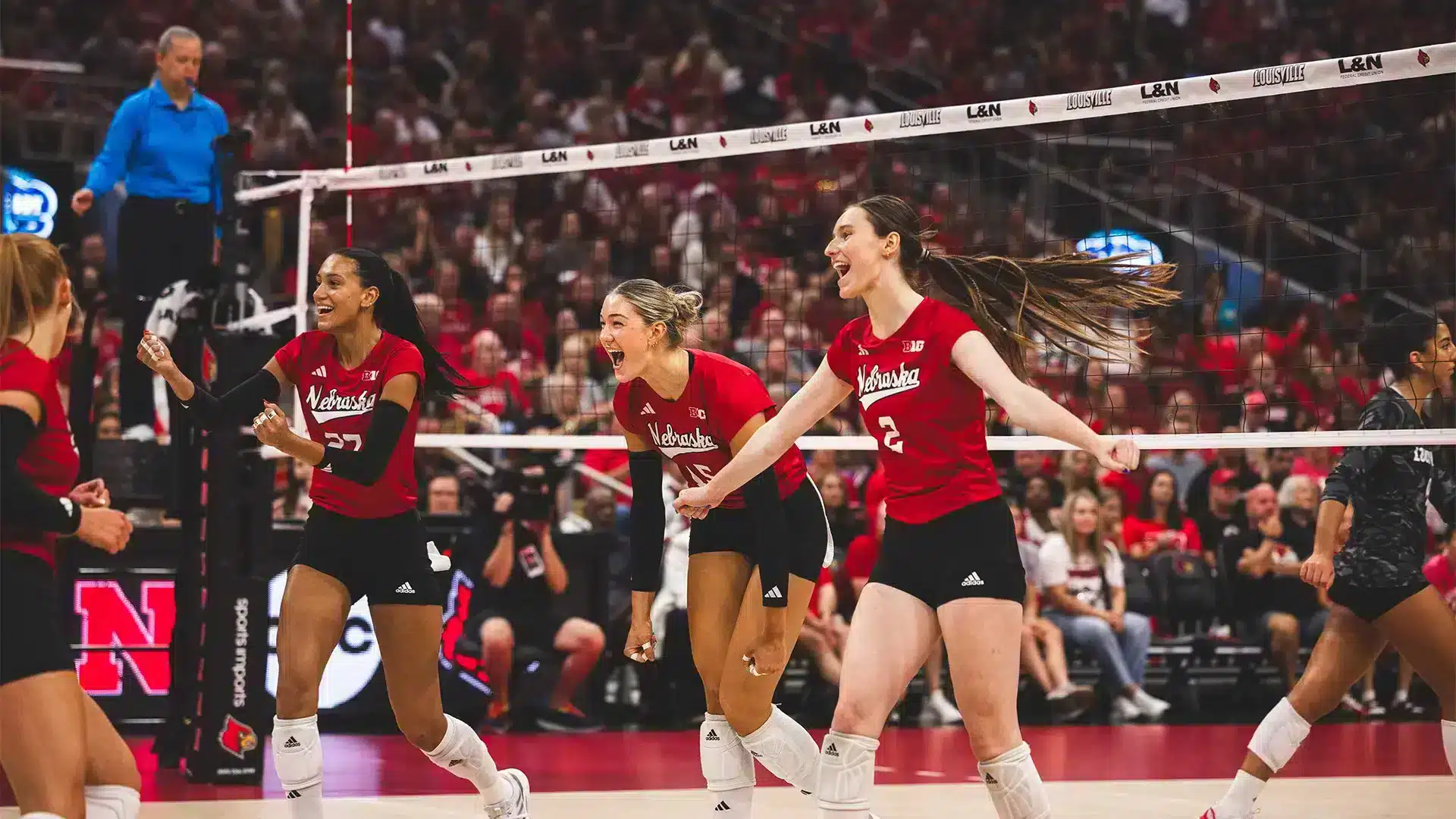 at Louisville courtesy No. 5 Huskers Bring the Heat in Clean Sweep at No. 4 Louisville