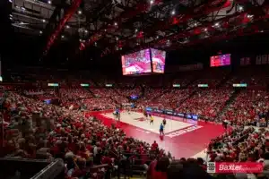 Nebraska Cornhusker fans pack the Devaney against the Arizona State Sundevils during the college volleyball match Friday, September 13, 2024, in Lincoln, Nebraska. Photo John S. Peterson.
