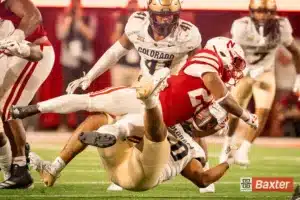 Nebraska Cornhuskers running back Dante Dowdell (23) runs through a defender during a game against the Colorado Buffaloes Saturday, September 7th 2024 at Memorial Stadium in Lincoln, Nebraska. Nebraska Photo by Eric Francis