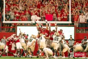 Nebraska Cornhuskers defensive lineman Nash Hutmacher (0) tries to break a double team during a game against the Colorado Buffaloes Saturday, September 7th 2024 at Memorial Stadium in Lincoln, Nebraska. Nebraska Photo by Eric Francis