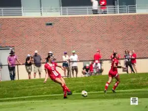 The Nebraska Cornhuskers take on the Creighton Bluejays during a women’s soccer match, Monday, September 2, 2024, in Lincoln, Nebraska. Photo by Brandon Tiedemann.