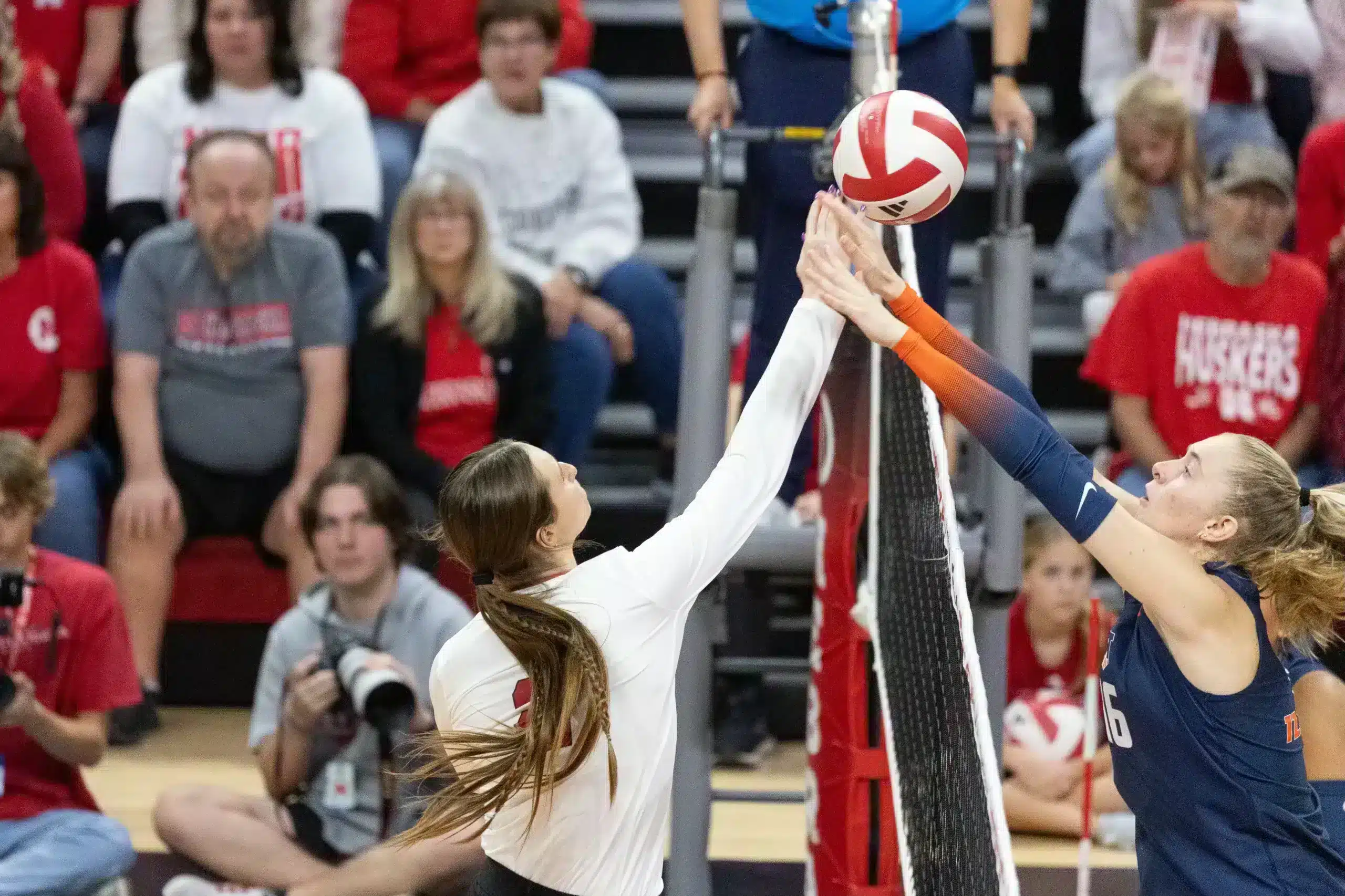 JMJ20241025_NU_VB_ILLINOIS_14465 Bergen’s Huskers Top Raegen’s Illini in Reilly Sister Showdown