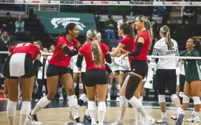 Left Sides Lead Way as No. 2 Nebraska Volleyball Sweeps Michigan State