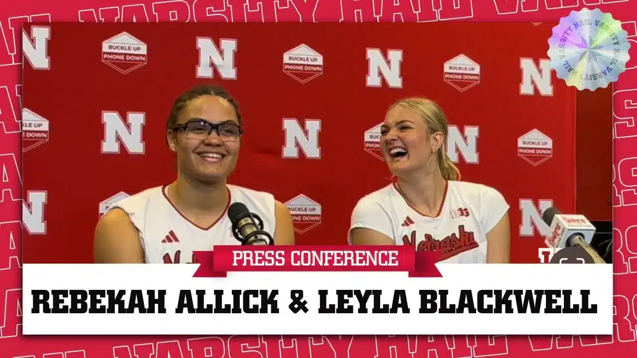 Husker Volleyball’s Rebekah Allick and Leyla Blackwell | Press Conference October 6, 2024
