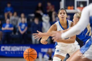 Creighton Bluejay guard Jayme Horan (12) during a women's college basketball game against the Drake Bulldogs Monday, November 11, 2024 in Omaha, Nebraska. Photo by Jaelle Johnson.