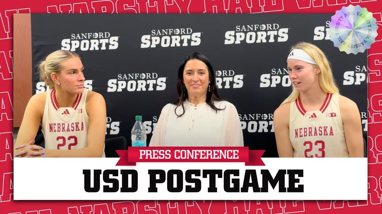 Nebraska Women’s Basketball Takes Down USD at the Sanford Pentagon | Full Press Conference