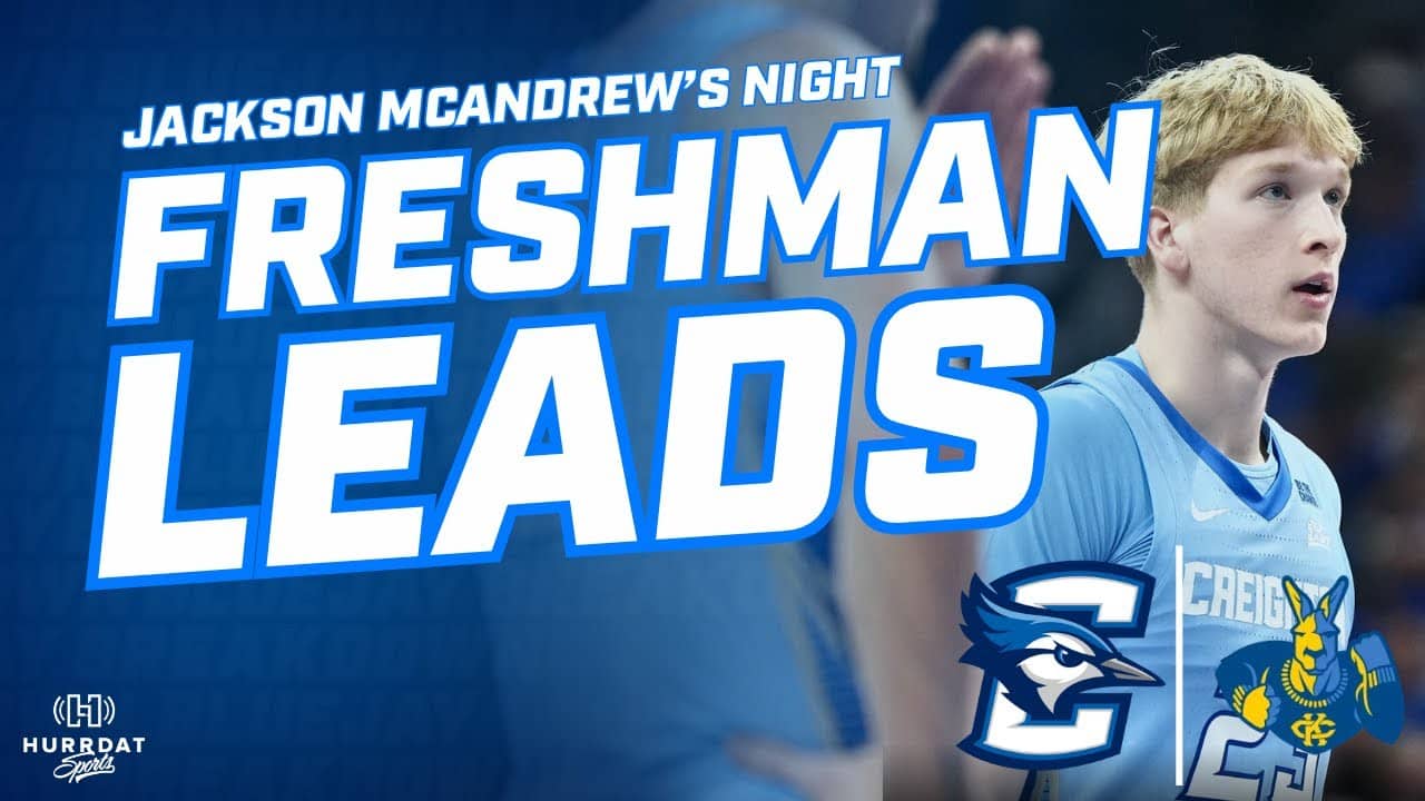 FRESHMAN FOUR-STAR Jackson McAndrew led Creighton Basketball in Scoring vs Kansas City | Interview