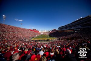 A photo of the the Los Angeles Coliseum during a college football game between the Nebraska Cornhuskers and the USC Trojans Saturday, November 16, 2024 in Los Angeles, California. Photo by John S. Peterson.