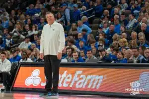Greg McDermott during a college basketball game November 6th, 2024 in Omaha Nebraska. Photo by Brandon Tiedemann.