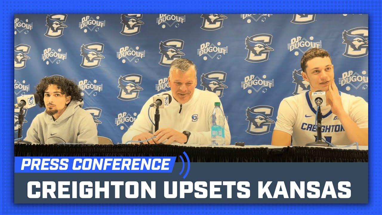 Creighton Basketball STUNS NO. 1 KANSAS! | Full Postgame Press Conference