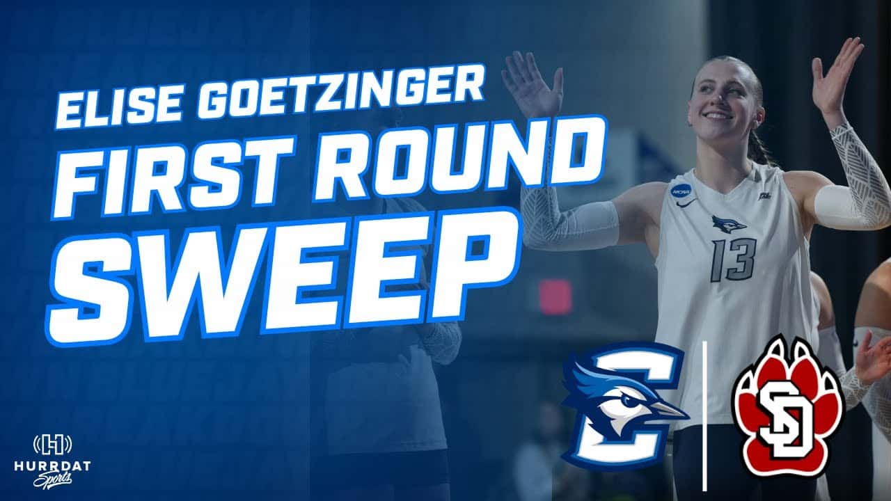 Creighton Volleyball DOMINATES First Round Sweep Over South Dakota | Elise Goetzinger Interview