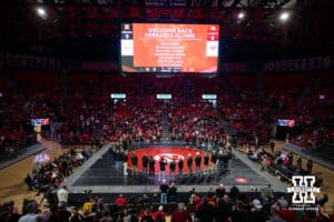 Nebraska Cornhuskers celebrates the past wrestler with alumni event during a college wrestling match against Minnesota, Saturday, January 11, 2025, in Lincoln, Nebraska. Photo by John S. Peterson.