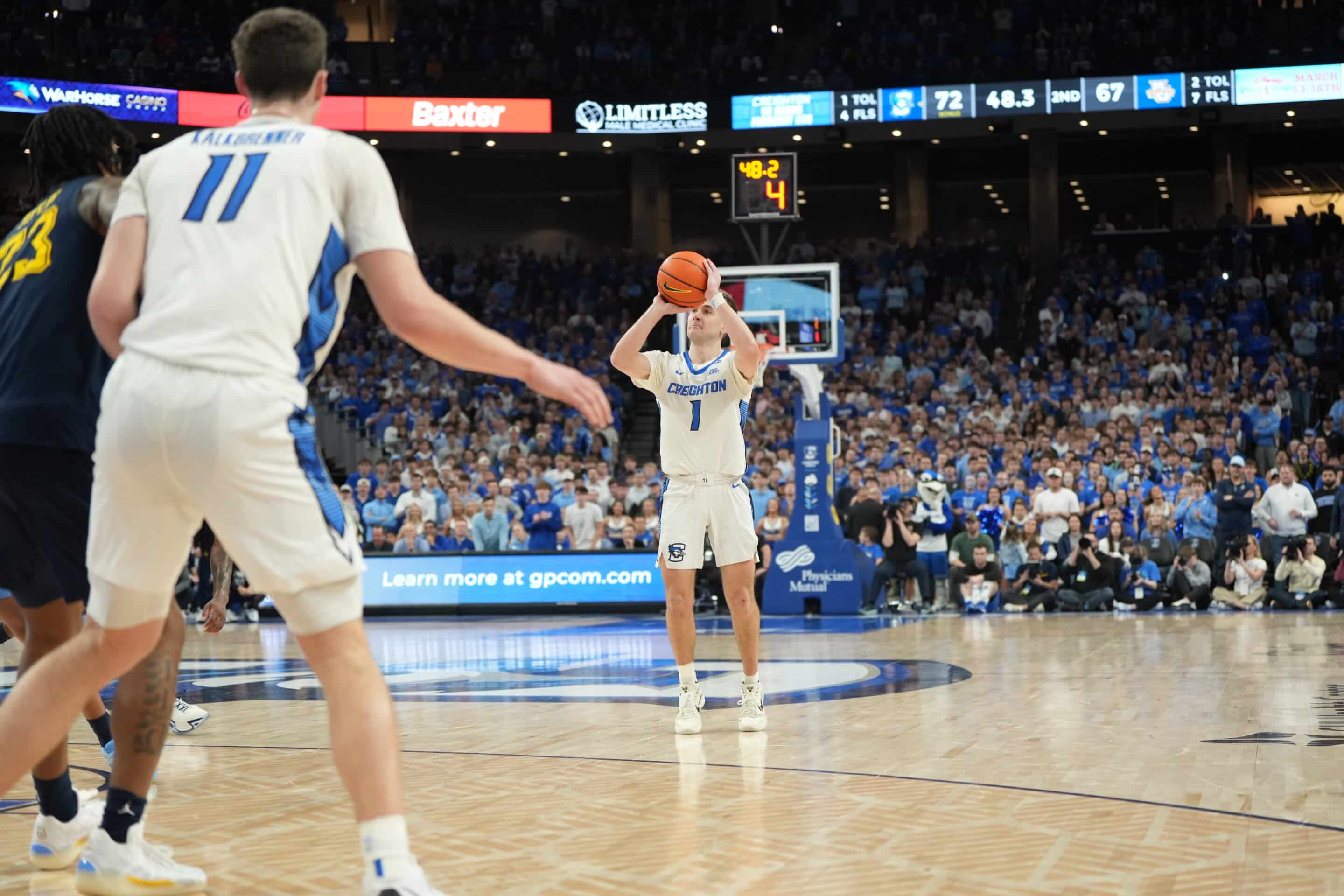 Creighton Men’s Basketball Tops No. 11 Marquette for Ninth Straight Win