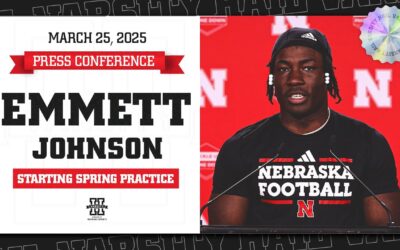 Nebraska Football RB Emmett Johnson Press Conference | Starting 2025 Spring Practice