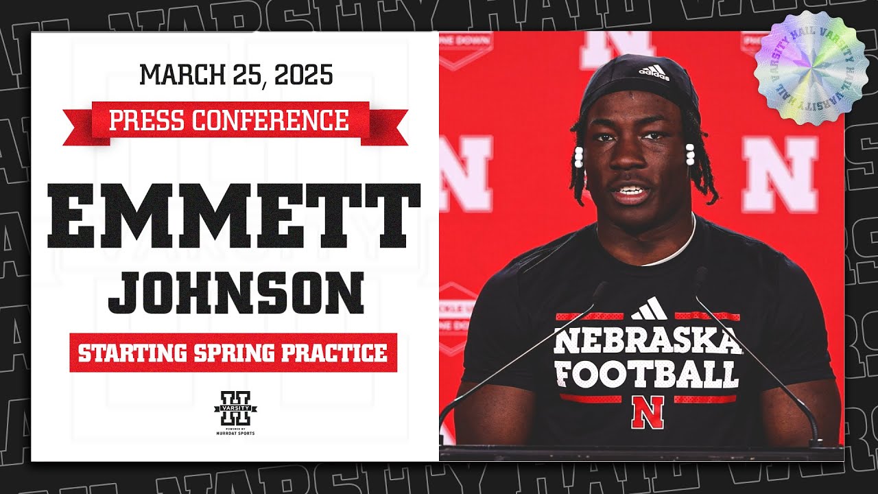 Nebraska Football RB Emmett Johnson Press Conference | Starting 2025 Spring Practice