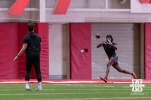 Jahmal Banks during Nebraska Pro Day Tuesday, March 25, 2025 in Lincoln, Nebraska. Photo by John S. Peterson.