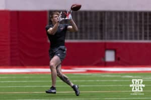 Thomas Fidone II during Nebraska Pro Day Tuesday, March 25, 2025 in Lincoln, Nebraska. Photo by John S. Peterson.