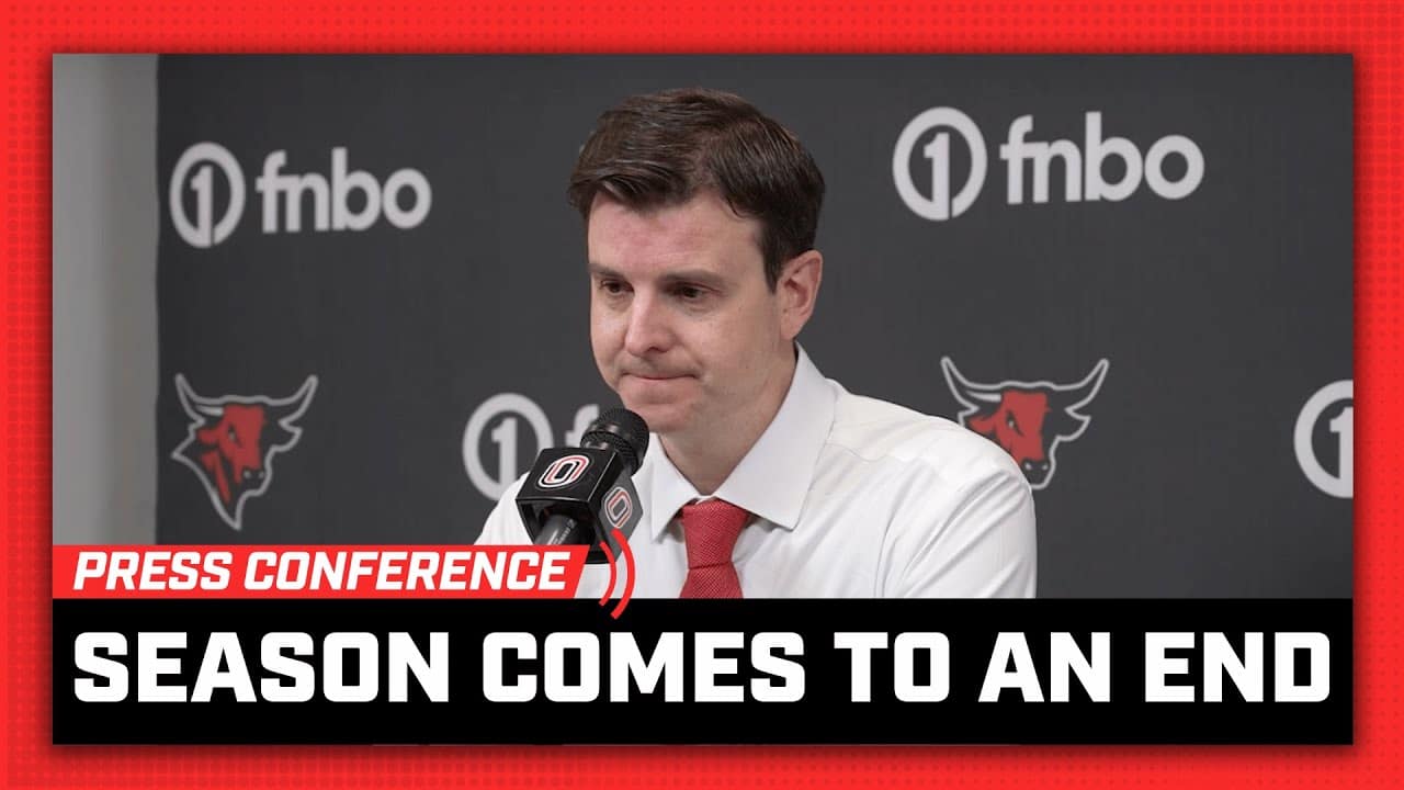 Omaha Hockey Season Comes To An End | Head Coach Mike Gabinet FULL Postgame Press Conference