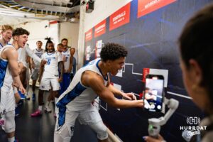 Creighton Bluejay forward Jasen Green (0) places the Creighton in the finals on the bracket during the semi-final round in the Big East Tournament Friday, March 14, 2025, New York, New York. Photo by Jordan Arnold.