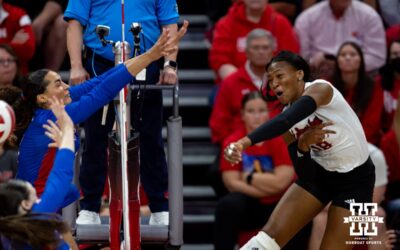 Hunter Shines in Debut as Nebraska Volleyball Tops Kansas in Exhibition