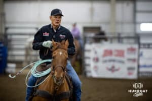 John Cook poses for a portrait at John Cook Roping Clinic on Saturday, April 12, 2025 in Lincoln, Nebraska. Photo by John S. Peterson.